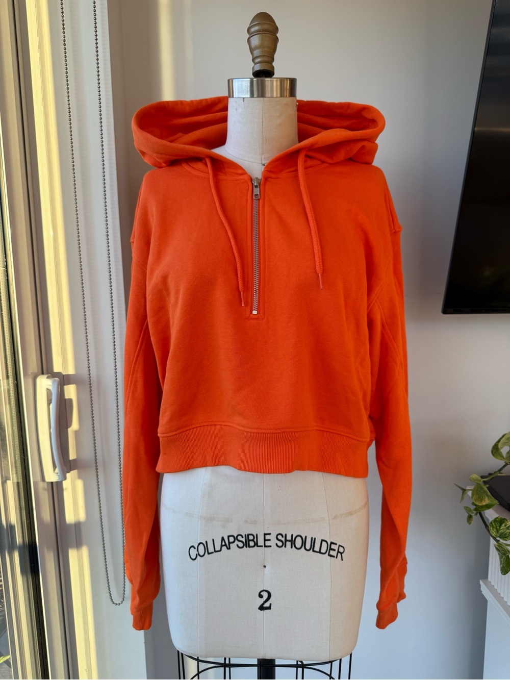 Weekday Half-Zip Hooded Sweatshirt